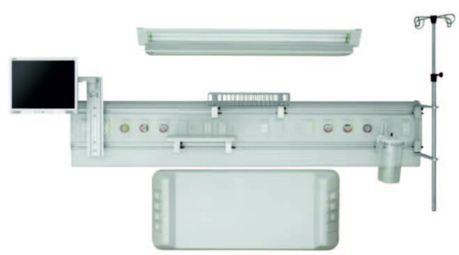 Консоль горизонтальная настенная Длина: 150 см, высота 81 см, глубина 20,6 см Код товара A-BHU-ES-60-DIN-2A