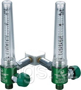 Кислородный регулятор / указатель потока сдвоенный 0-5 л/мин Кислородный регулятор / указатель потока сдвоенный 0-5 л/мин