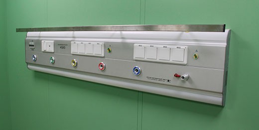 Консоль с настенным креплением МК-НД-1600 с пятью газовыми клапанами Консоль с настенным креплением МК-НД-1600 с пятью газовыми клапанами