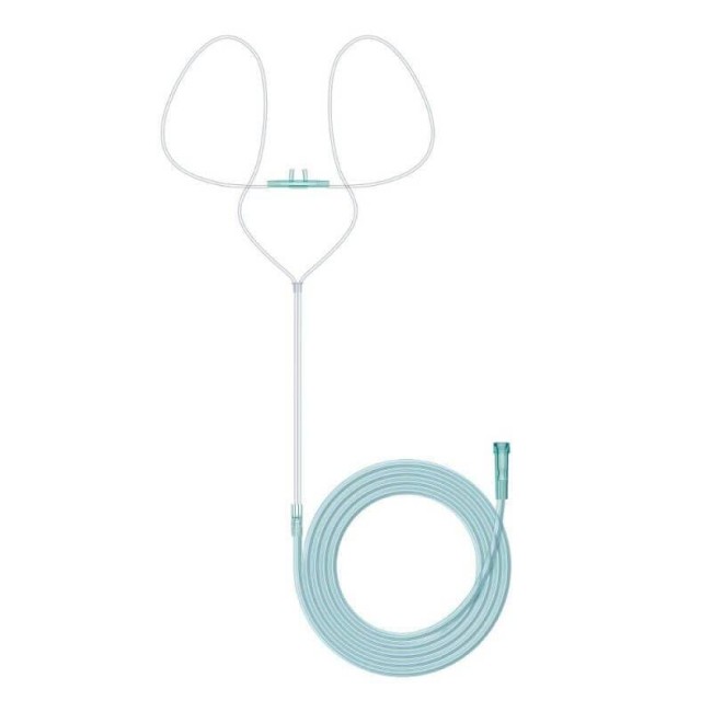 Кислородная носовая канюля для взрослых с трубкой 5 м. Кислородная носовая канюля для взрослых с трубкой 5 м.